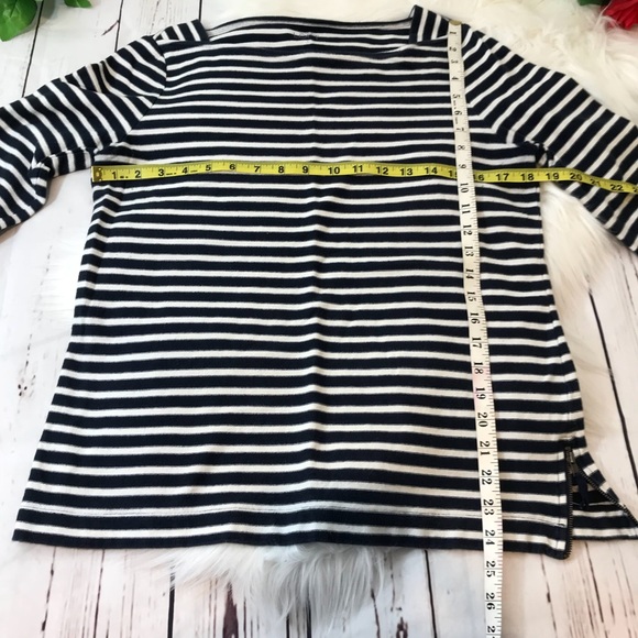 Loft large blue and white striped blouse - Picture 3 of 7